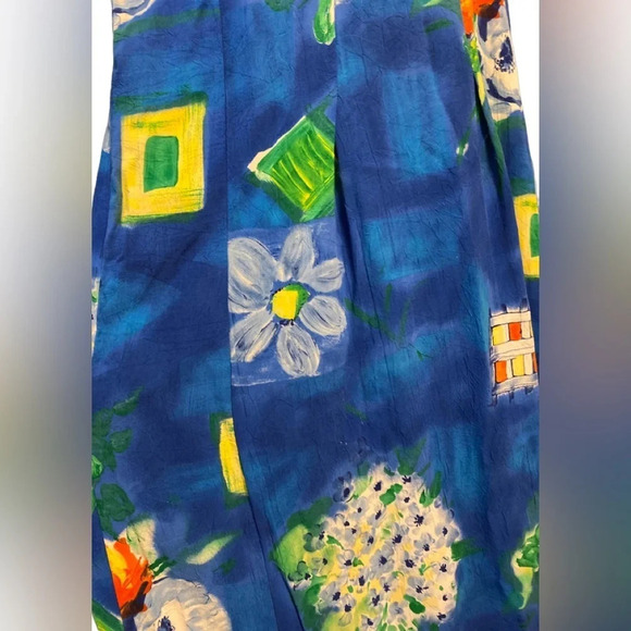 Vintage Jams World Bludrangea Maxi Dress Sz L - Picture 4 of 12